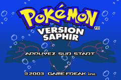 Pokemon - Sapphire Version: Title
